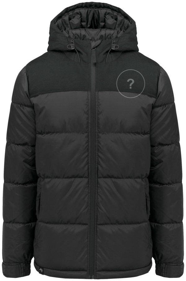 KRB 6163 ― Unisex Steppparka mit Kapuze - Schwarz Jetzt online