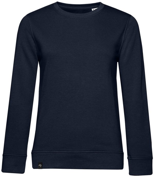 BAC W32B ― Weiches Damen Bio-Baumwolle Sweatshirt - Navy Blau Online – Bild 2