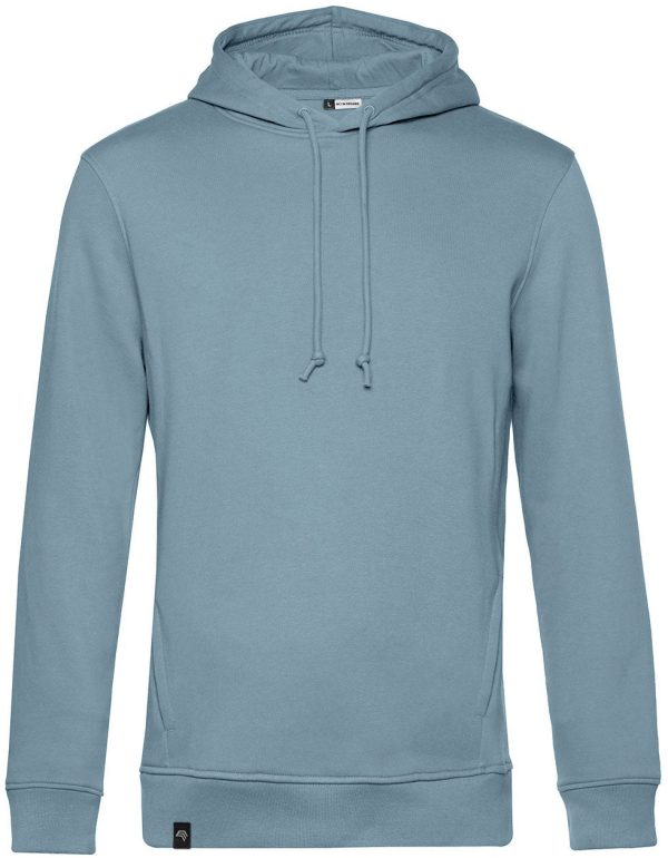 BAC U33B ― Weicher Herren Bio-Baumwolle Hoodie - Fog Blau Schn?ppchen – Bild 2
