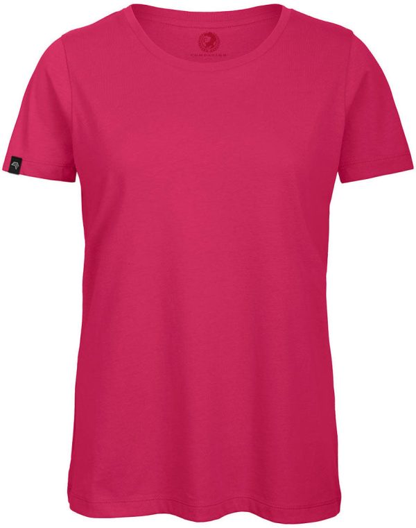 ― % ― BAC TW043  ― Women s Bio-Baumwolle Medium-Fit T-Shirt - Fuchsia Pink [S   M] Jetzt online – Bild 2