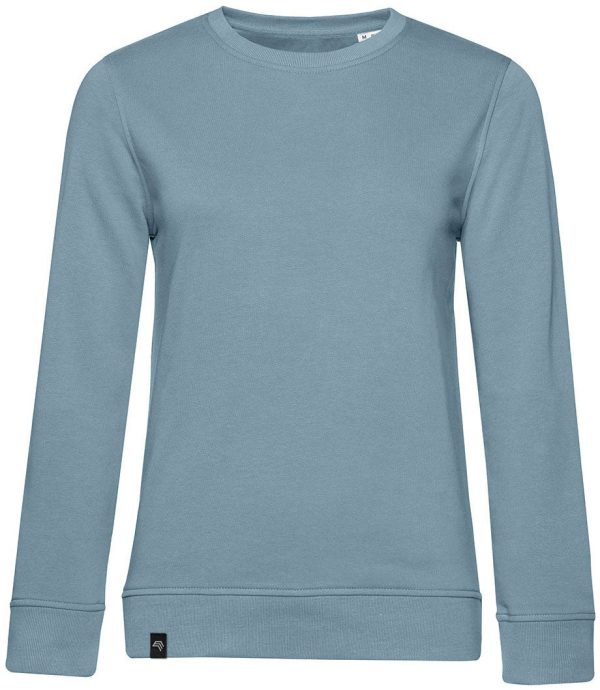 BAC W32B ― Weiches Damen Bio-Baumwolle Sweatshirt - Fog Blau Schn?ppchen – Bild 2