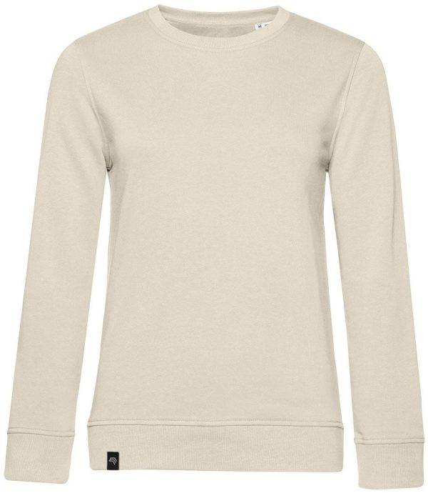 BAC W32B ― Weiches Damen Bio-Baumwolle Sweatshirt - Natural Weiß Online – Bild 2
