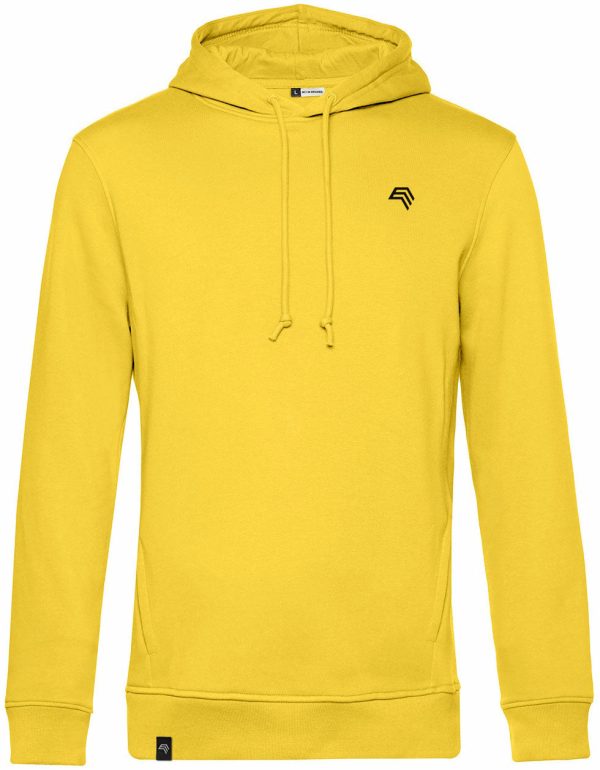 BAC U33B ― Weicher Herren Bio-Baumwolle Hoodie - Lemon Gelb Online