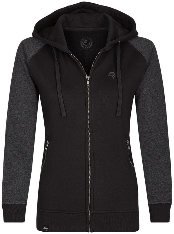 MMT 0720 ― Damen Bi-Color Hooded Jacket - Schwarz Angebot