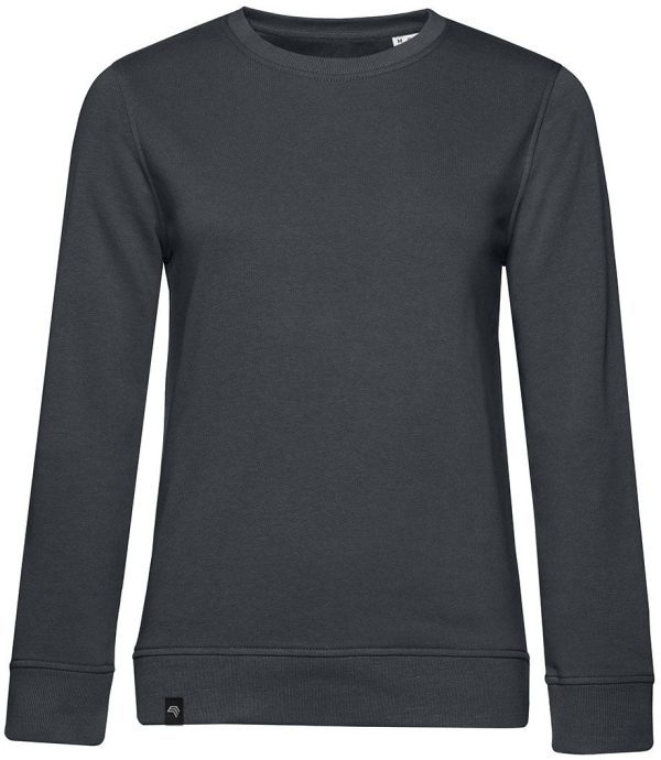 BAC W32B ― Weiches Damen Bio-Baumwolle Sweatshirt - Asphalt Grau Verkauf – Bild 2