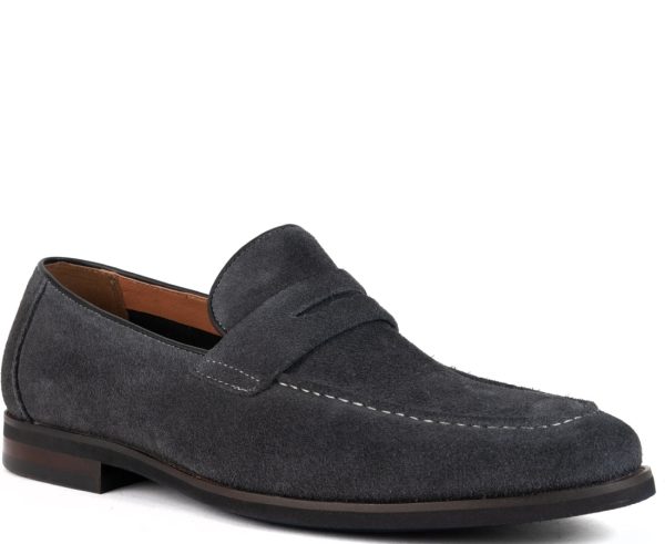 dark grey casual closed loafers Online-Verkauf