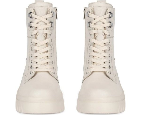 beige casual closed ladies mid height boots Jetzt online – Bild 4