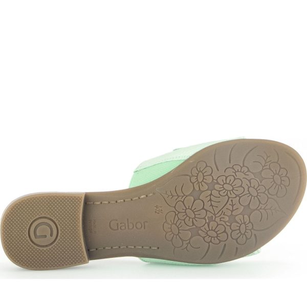 green casual open slippers Verkauf – Bild 5