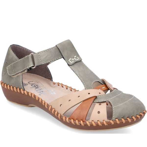 green casual part-open sandals Online-Schn?ppchen