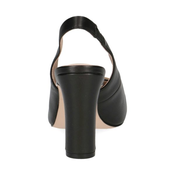 black nappa elegant part-open pumps Schn?ppchen – Bild 5