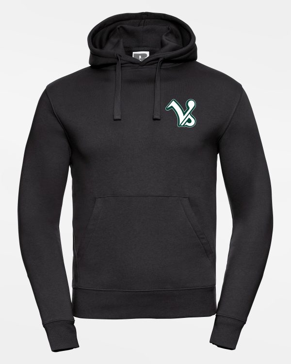 Russell Premium Heavy Hoodie „Kufstein Vikings“, VS & Crest, schwarz Mode