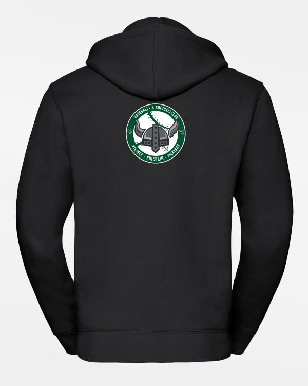 Russell Premium Heavy Hoodie „Kufstein Vikings“, VS & Crest, schwarz Mode – Bild 2
